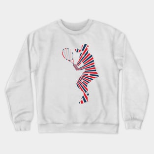 US Open Tennis USA Flag Silhouette Crewneck Sweatshirt